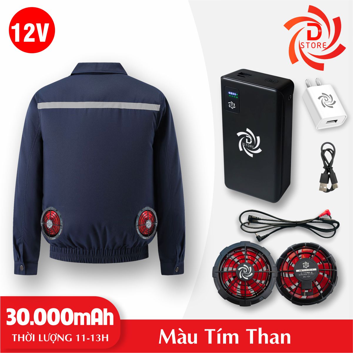 Áo Quạt điều hòa Nhật Bản DSTORE chính hãng- Bảo hành 12 tháng