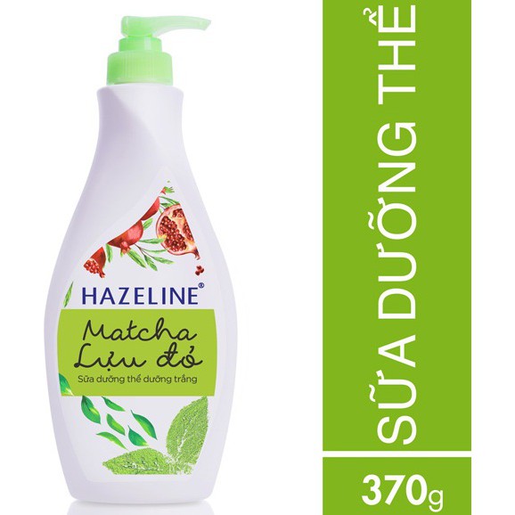 Sữa dưỡng thể  Hazeline Matcha & Lựu Đỏ Chai 370ml