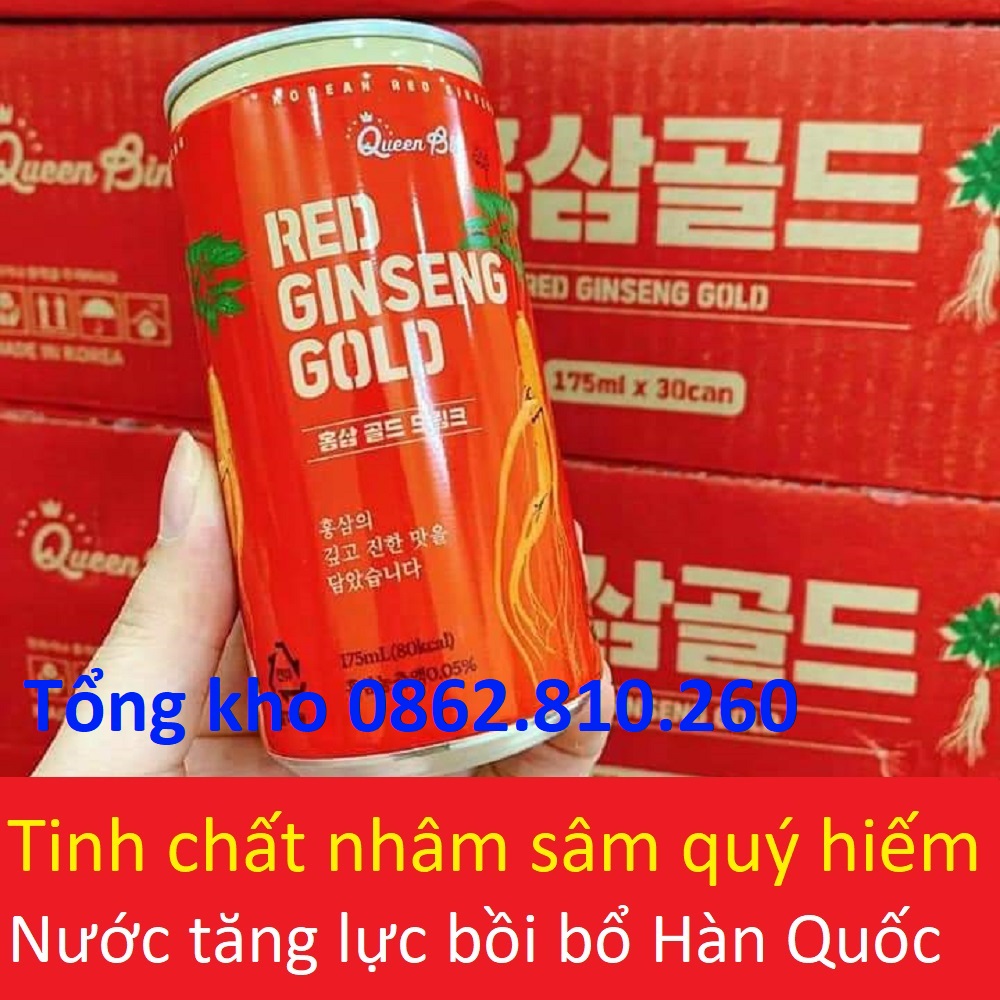 Lon nước hồng sâm hàn quốc red ginseng gold 175ml (pocheon Dongnam Nonghyup linh chi nhung hưu đông trùng hạ thảo) [HÀNG MỚI VỀ]