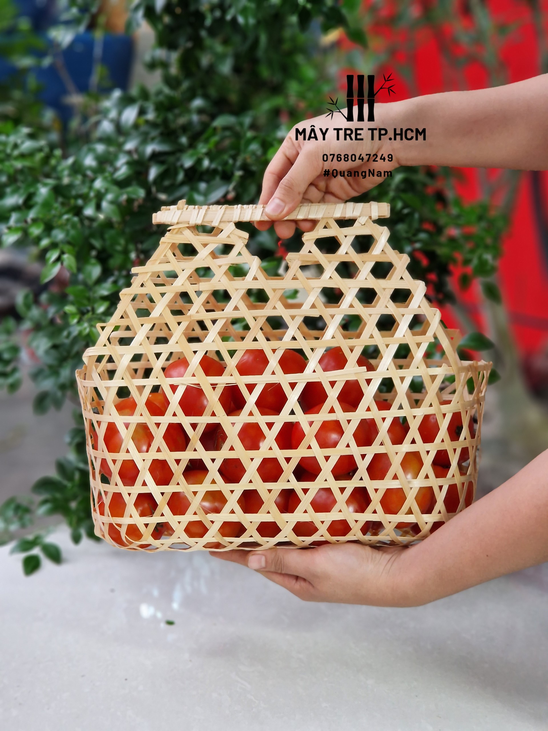 Giỏ tre đựng quà, giỏ đựng trái cây, quà tết