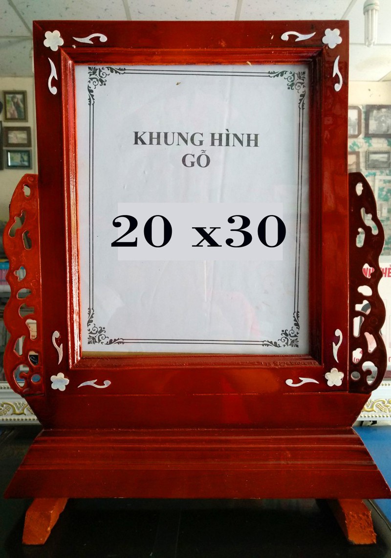 Khung hình thờ 20x30 gỗ