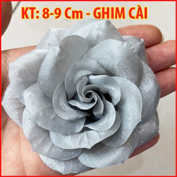 [HCM]XUKA - Cài Hoa HandMade Tag Hoa Trà Lớn Cài Áo Kiểu Cài Áo Hoa Có Ghim Cài Áo Váy Màu Hồng Trắng Nâu CH001 CH002