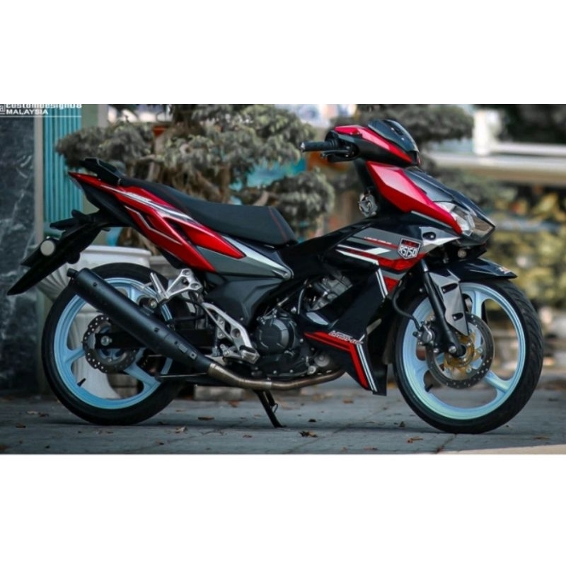Tem rời honda winner x v2 hoa văn đỏ đen