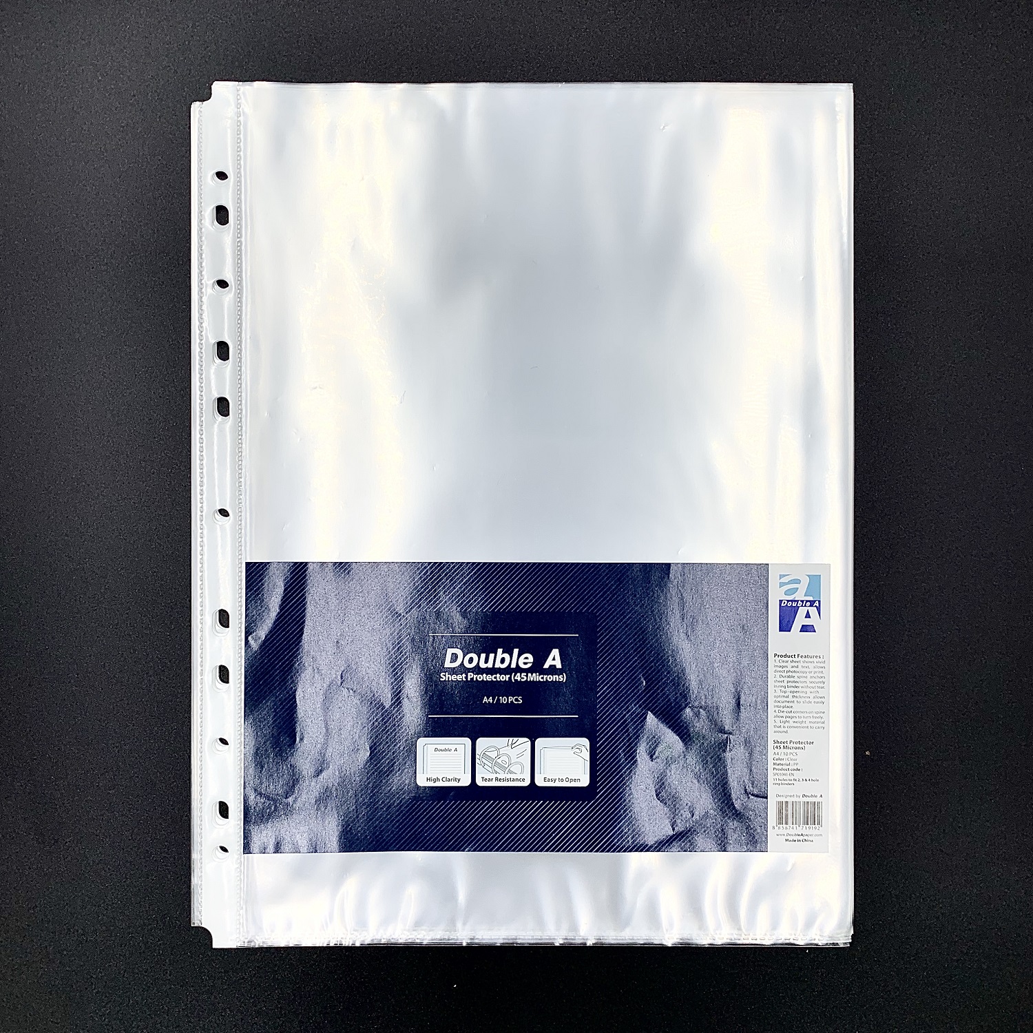 Bìa Lỗ Double A 1 Xấp 10 Cái
