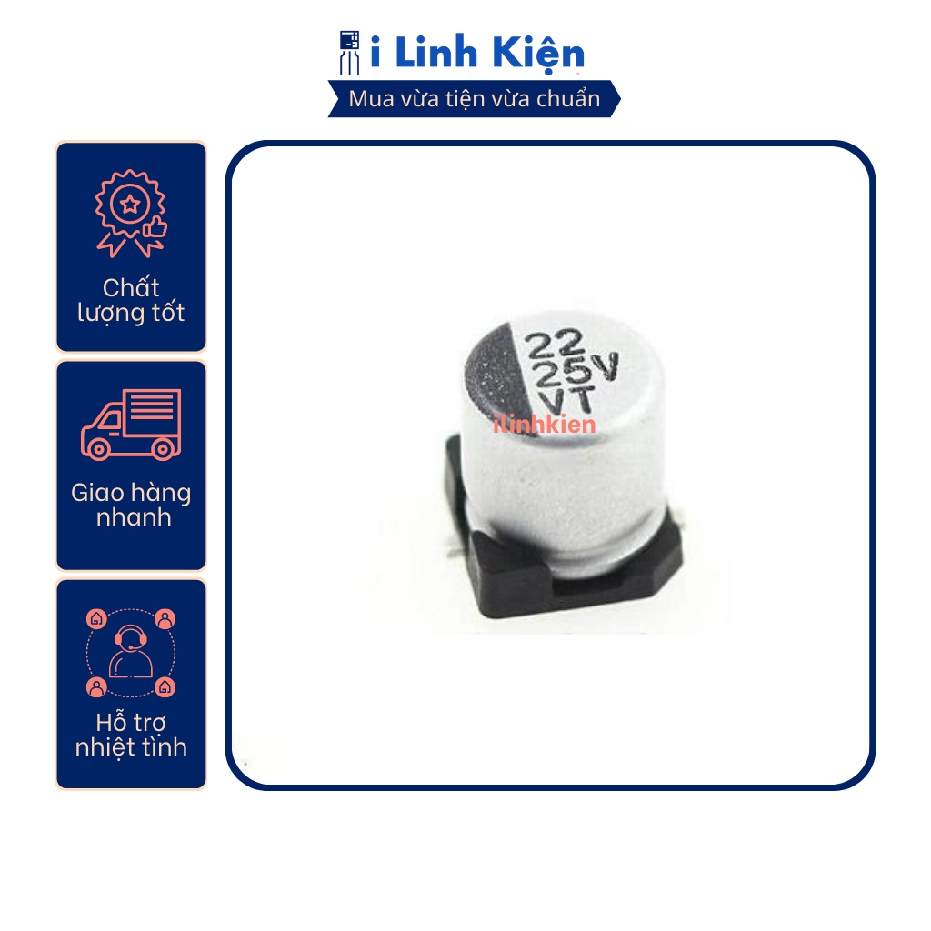 Tụ nhôm 25V 10uF-2200uF