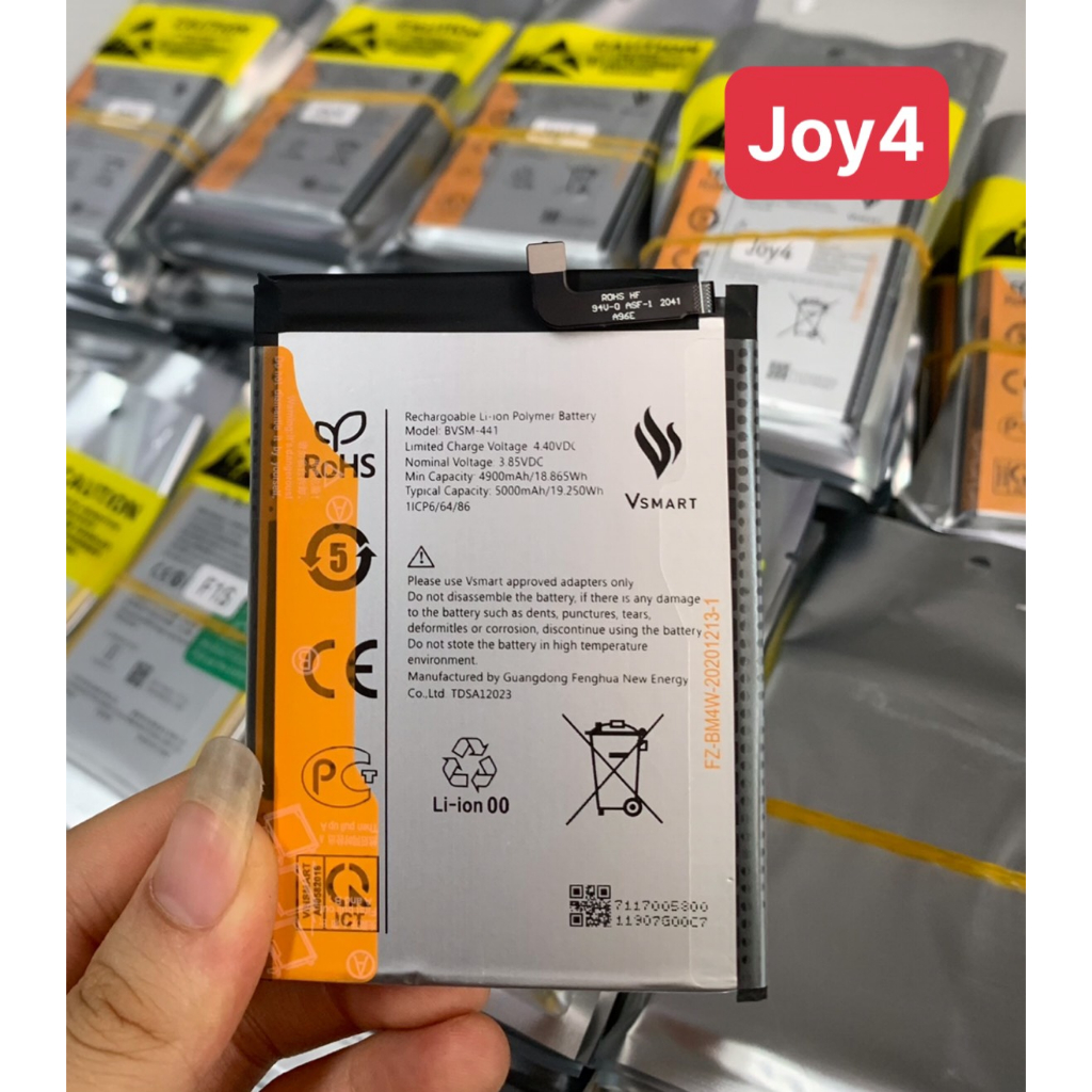Pin Vsmart Joy 4 pin zin tem vàng