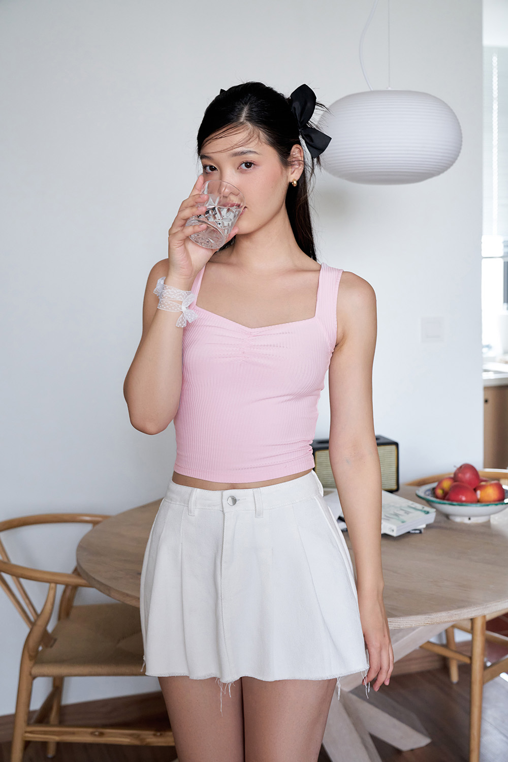 DOTTIE - Áo hai dây vải thun - T0685