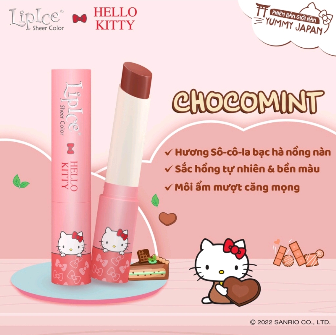 Son dưỡng hiệu chỉnh sắc môi tự nhiên LipIce Sheer Color x Hello Kitty 2.4g (Phiên bản giới hạn)