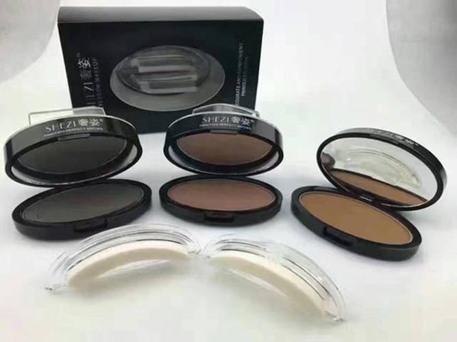 Bột in chân mày 2 khuôn + phấn mày (#03 – Nâu sáng)