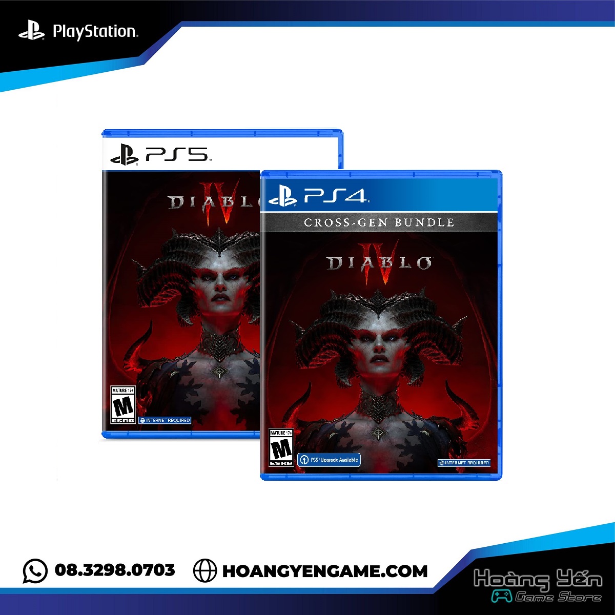 Đĩa game diablo iv ps5/ ps4
