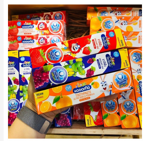 [Nội Địa Thái] Kem Đánh Răng Kodomo Thái Lan - Dành Cho Bé Yêu Đủ 3 Vị