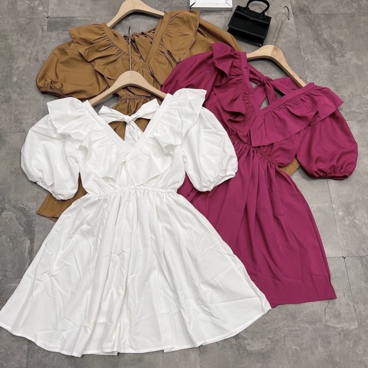 ĐẦM BABYDOLL CỔ BÈO BIGSIZE 55-90KG( BÈO BÉO BIGSIZE)