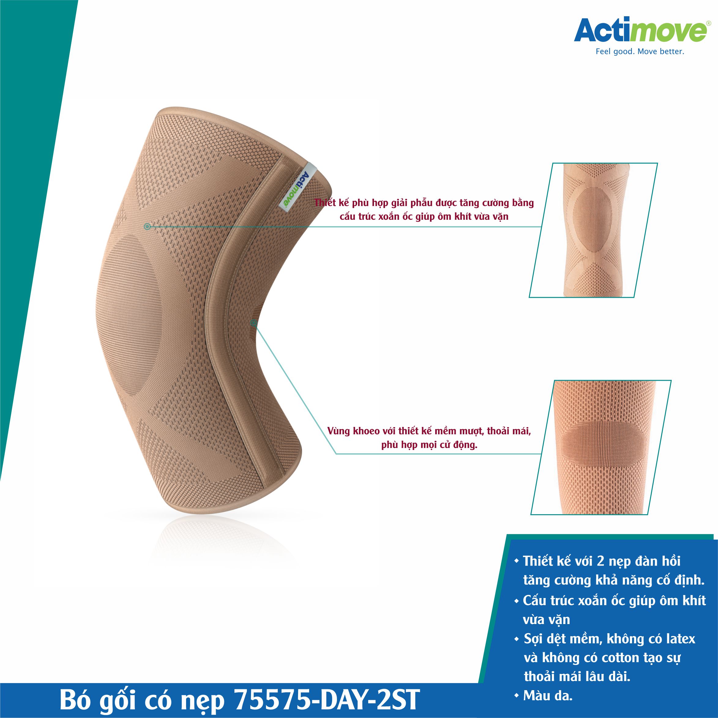 Bó gối có nẹp 75575-DAY-2ST Actimove Knee Support