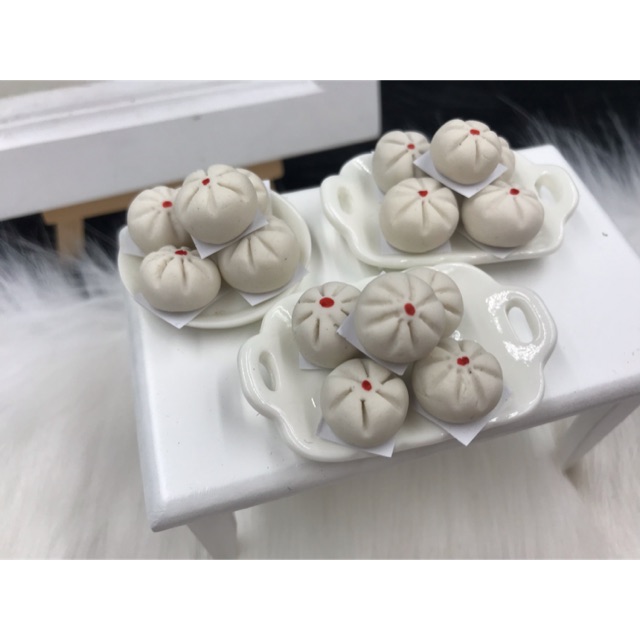 combo 2pcs Bánh bao mini - Mô hình bánh bao trang trí nhà búp bê - Bánh bao cho búp bê chất lượng sản phẩm đảm bảo và cam kết hàng đúng như mô tả