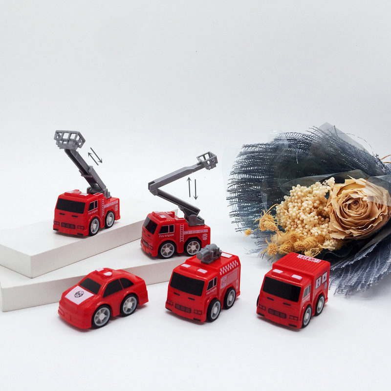 Xe Đồ Chơi Xe Cứu Hỏa Mini Động Cơ Dây Cót