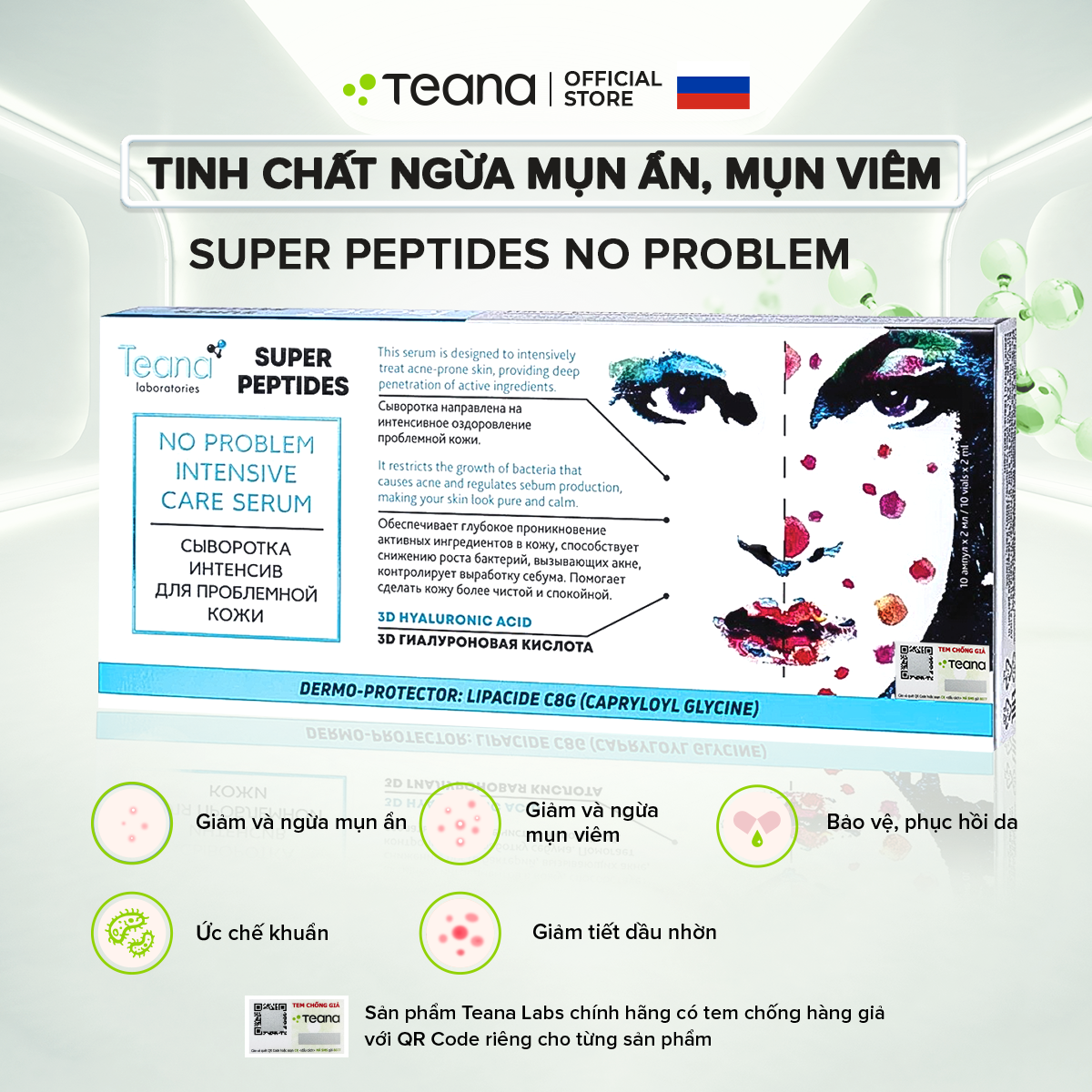 Combo Teana giải cứu làn da, đánh bay mọi loại mụn (anti + no problem)