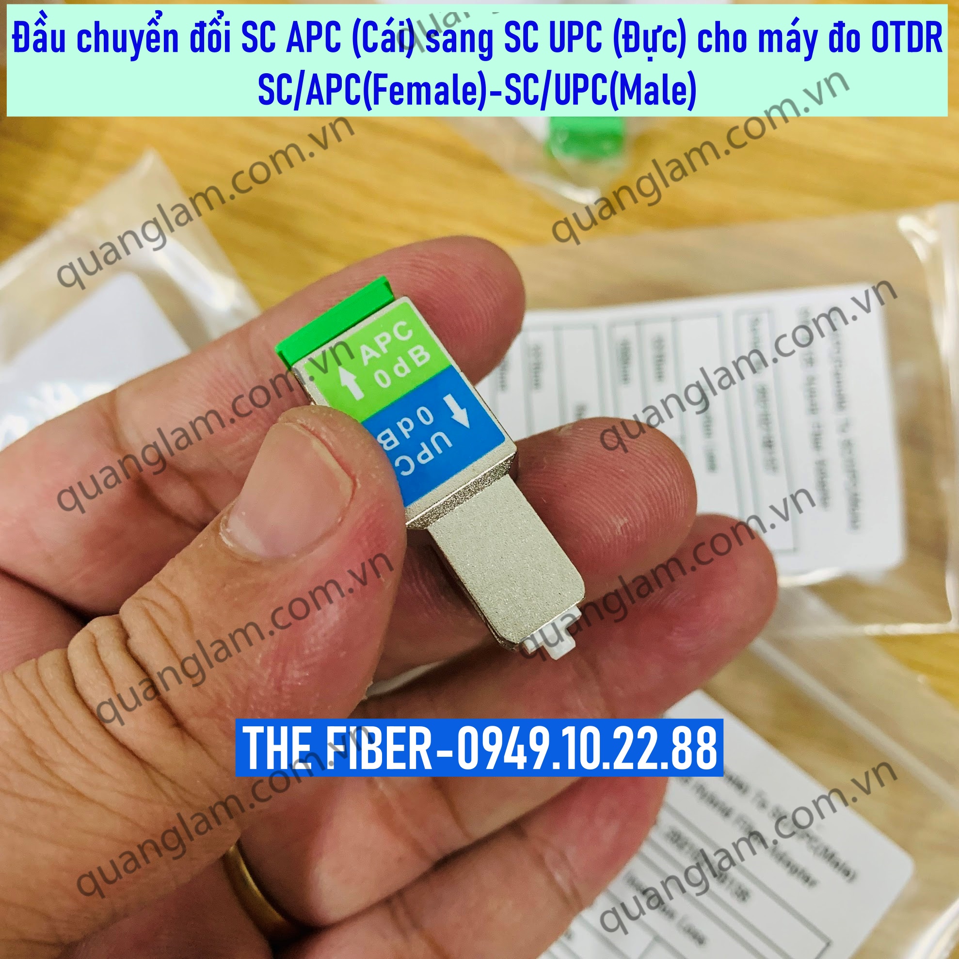 [HCM]Đầu Chuyển Đổi SC APC Sang SC UPC Chuyên Dùng Cho Máy OTDR