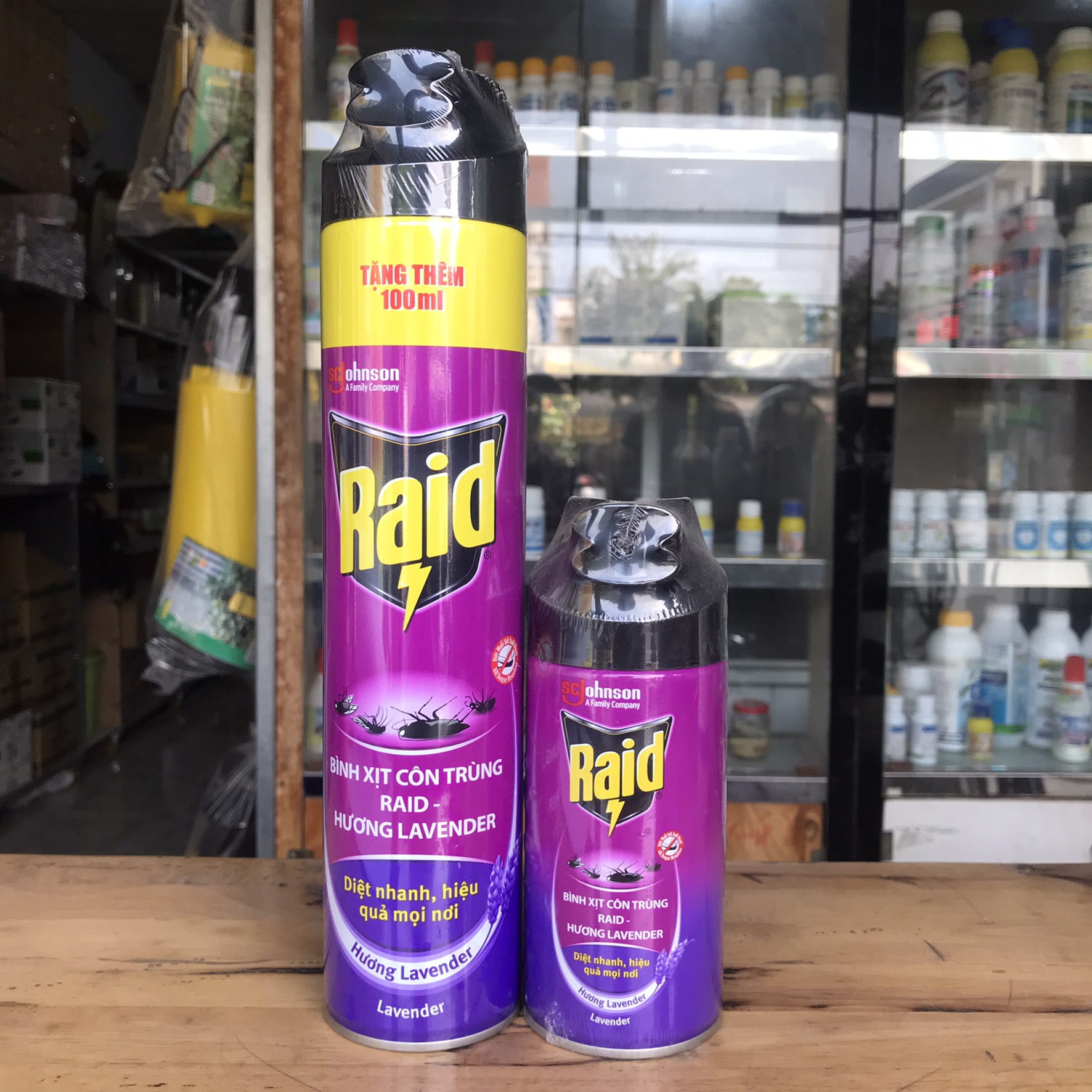 Bình xịt muỗi và côn trùng Raid - bình xịt sẵn 520ml hương ngẫu nhiên