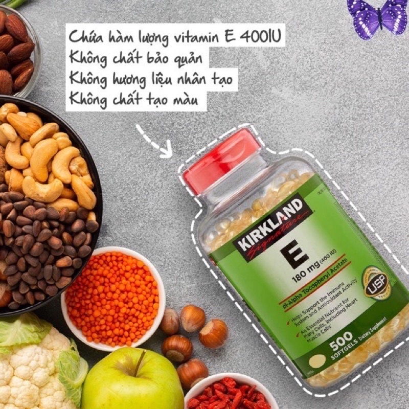 VIÊN UỐNG VITAMIN E KIRKLAND 500 VIÊN