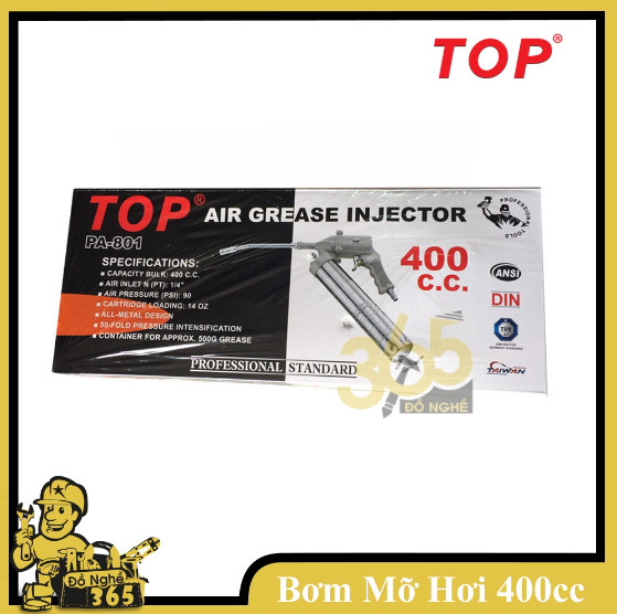 Bơm mỡ bằng hơi 400cc Top - PA-801
