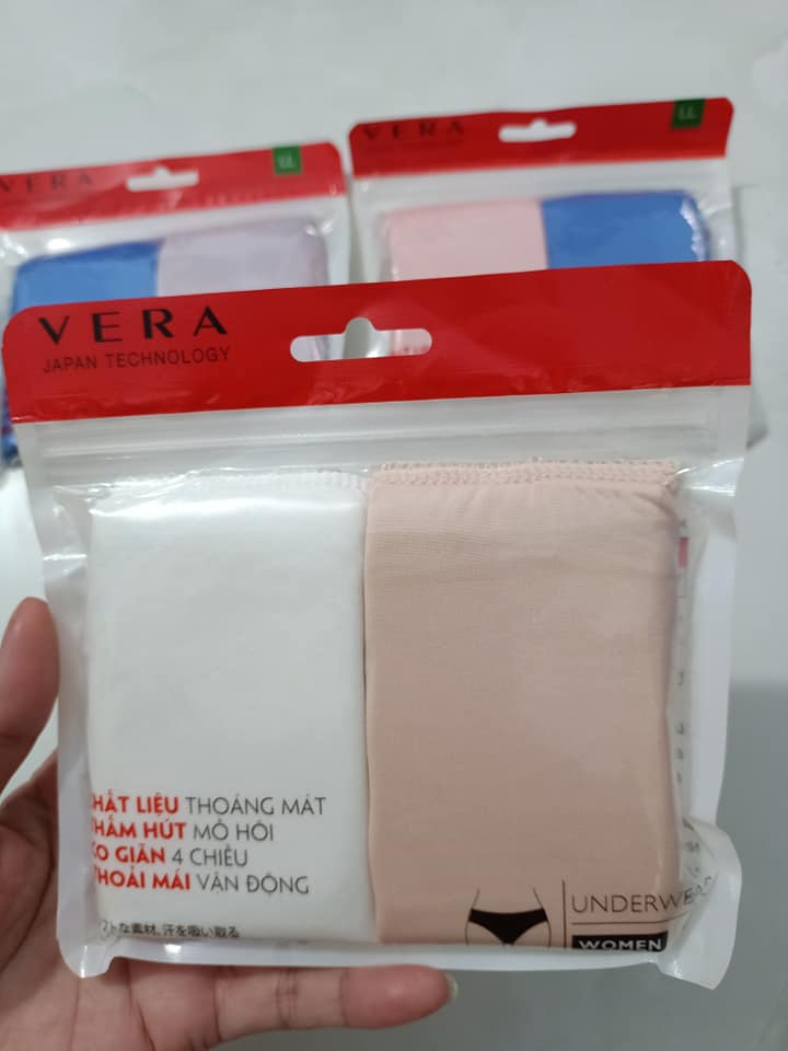 Combo 2 Quần Lót Nữ Thun Lạnh Vera (giao màu ngẫu nhiên)