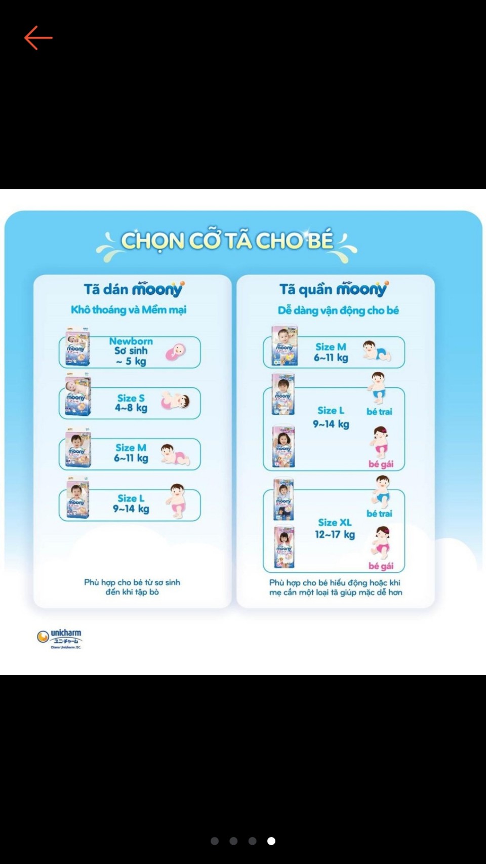 TÃ - BỈM QUẦN MOONY M58 (BÉ TỪ 6 -10KG)