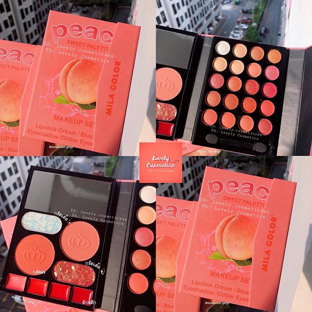 🍑 KIT MAKEUP QUẢ ĐÀO MILA COLOR 🍑