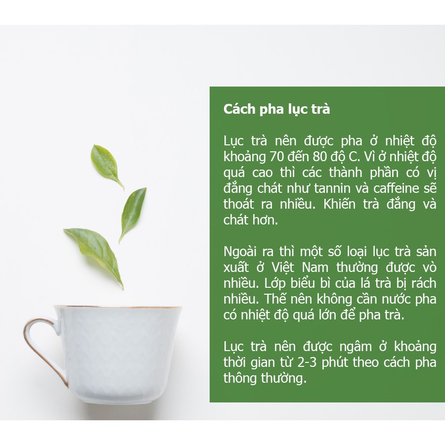 Lục trà ( trà xanh) xuất khẩu Mộc Sơn 500g/gói