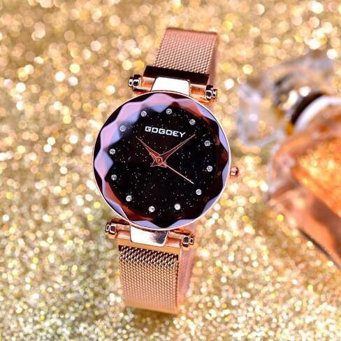 Đồng hồ thời trang nữ GoGoey dây lưới khóa nam châm SC8783