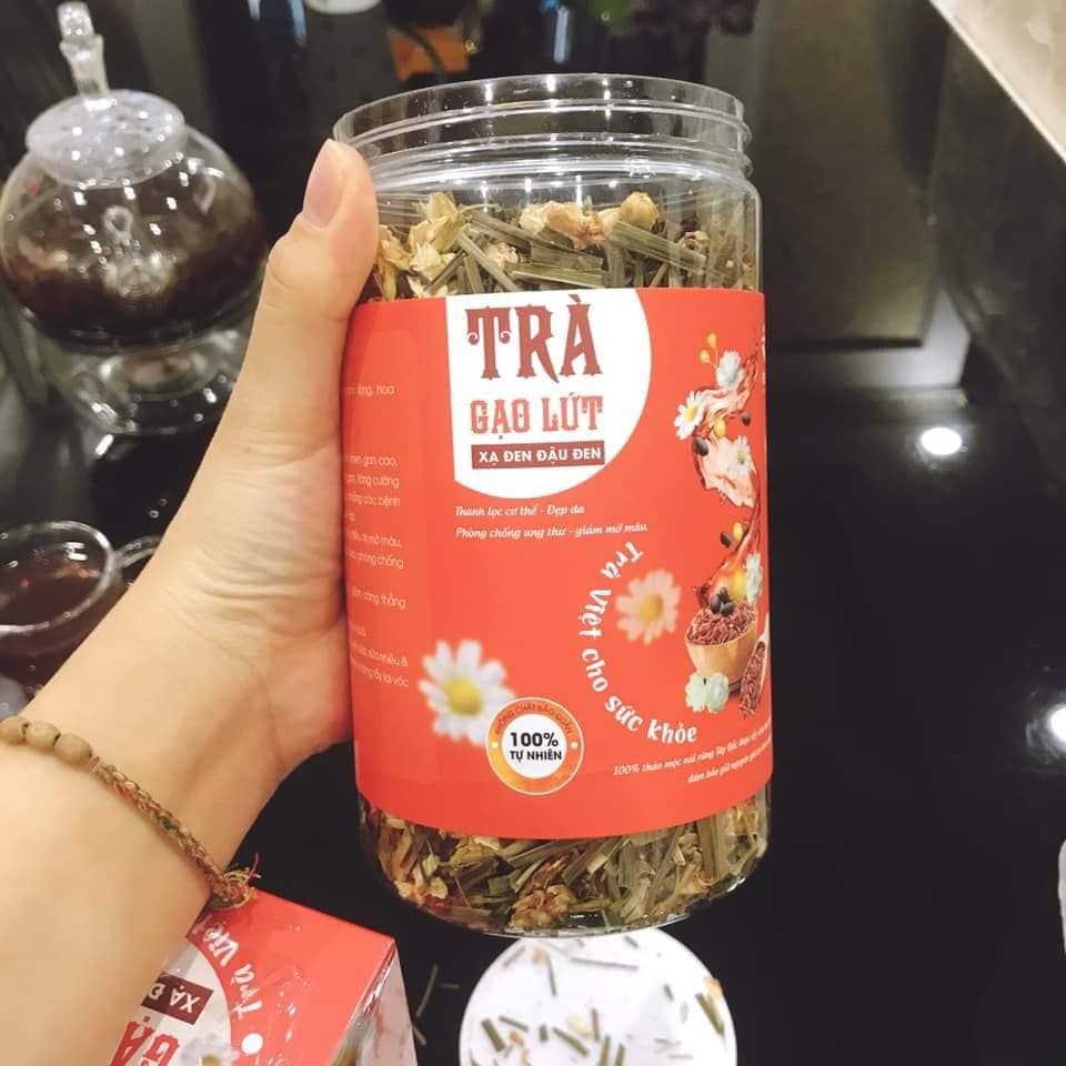 Trà Gạo lứt đậu đen xạ đen - GIẢM CÂN THẦN TỐC (800gr)