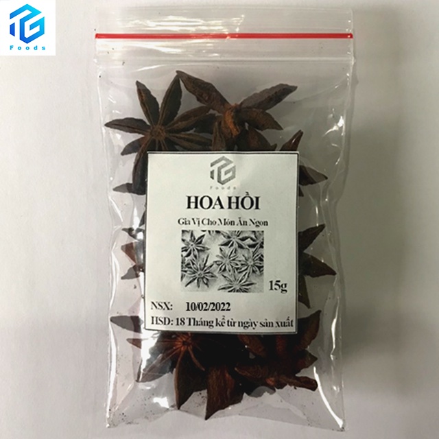 Hoa Hồi Khô Tây Bắc Túi 15g Cực Thơm