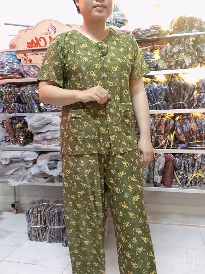 [HCM]Bộ bà già tay ngắn 2 túi