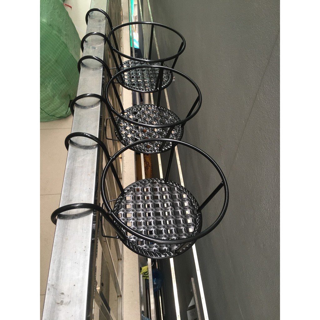 [Damage price] [real photo] balcony hanging flower basket (electrostatic paint anti-rust)