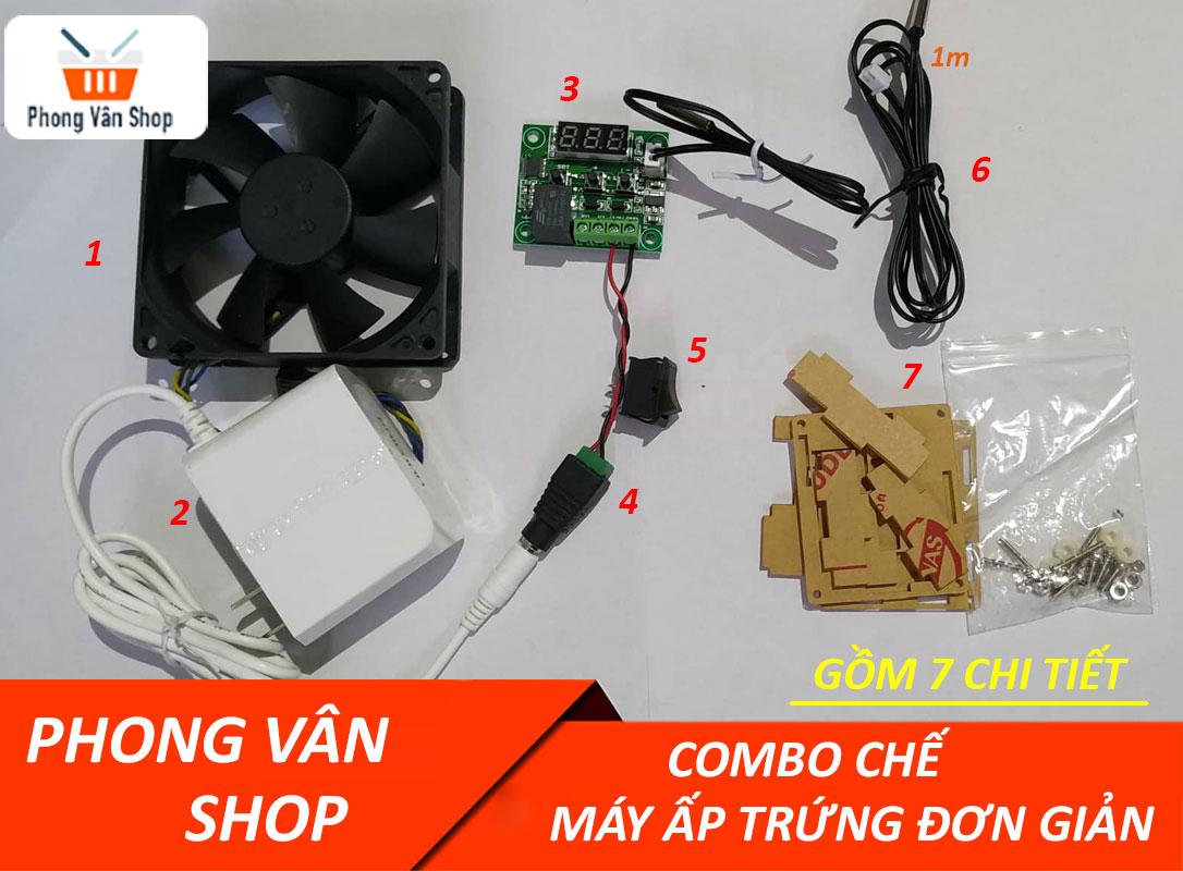Combo chế máy ấp trứng siêu đơn giản Xh-w1209 - Loại 2