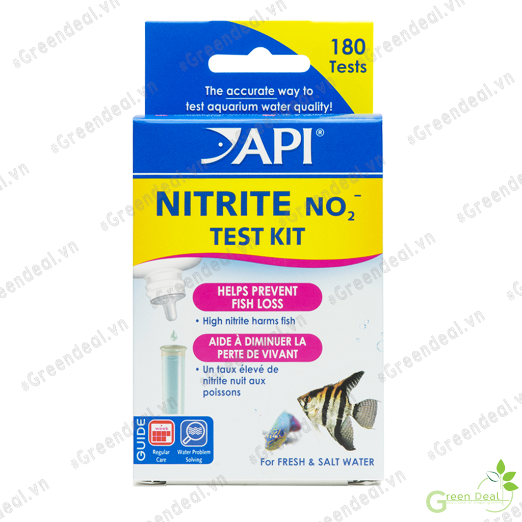 Api - nitrite no2 test | bộ đo no2 trong nước hồ cá biển, hồ cá thủy sinh