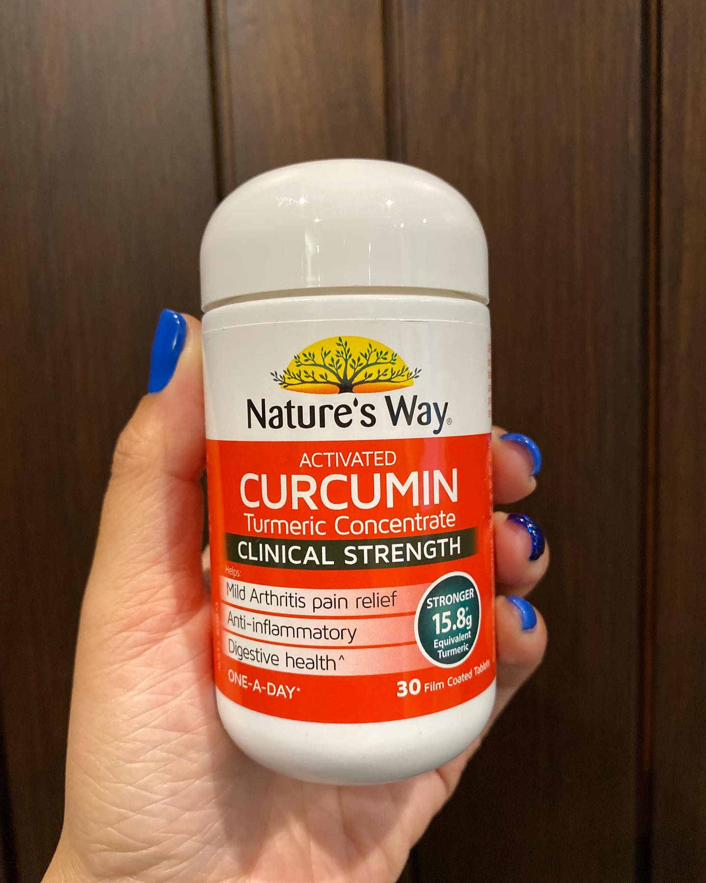 Viên uống Nature's Way Activated Curcumin Clinical Strength 30 viên curcumin cải thiện tình trạng khớp