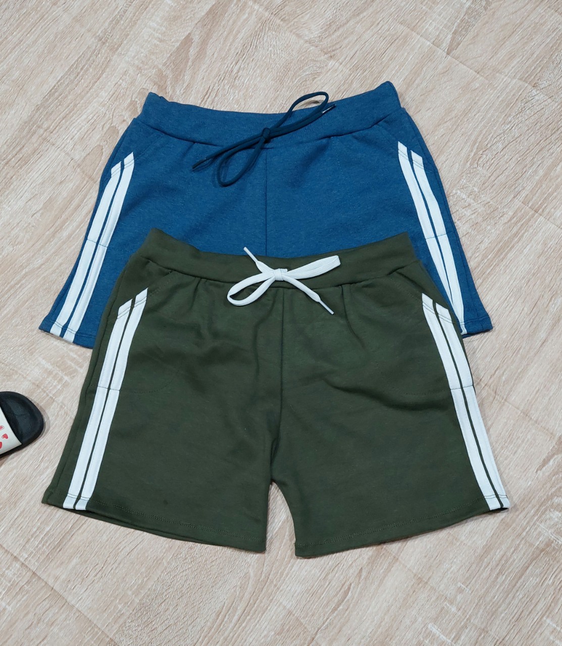QUẦN SHORT THUN COTTON MỀM MÉT 2 SỌC  THỜI TRANG (CÓ SAI ĐẠI)