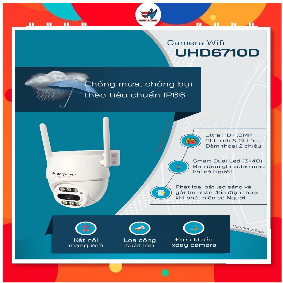 camera Superpower  UHD6710D (Wifi 4MP/H.265)