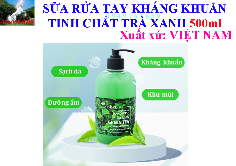 SỮA RỬA TAY TINH CHẤT TRÀ XANH - 500ml