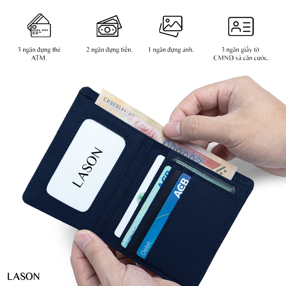 Ví DOLANTO BRAND® Mark Wallet - Đứng