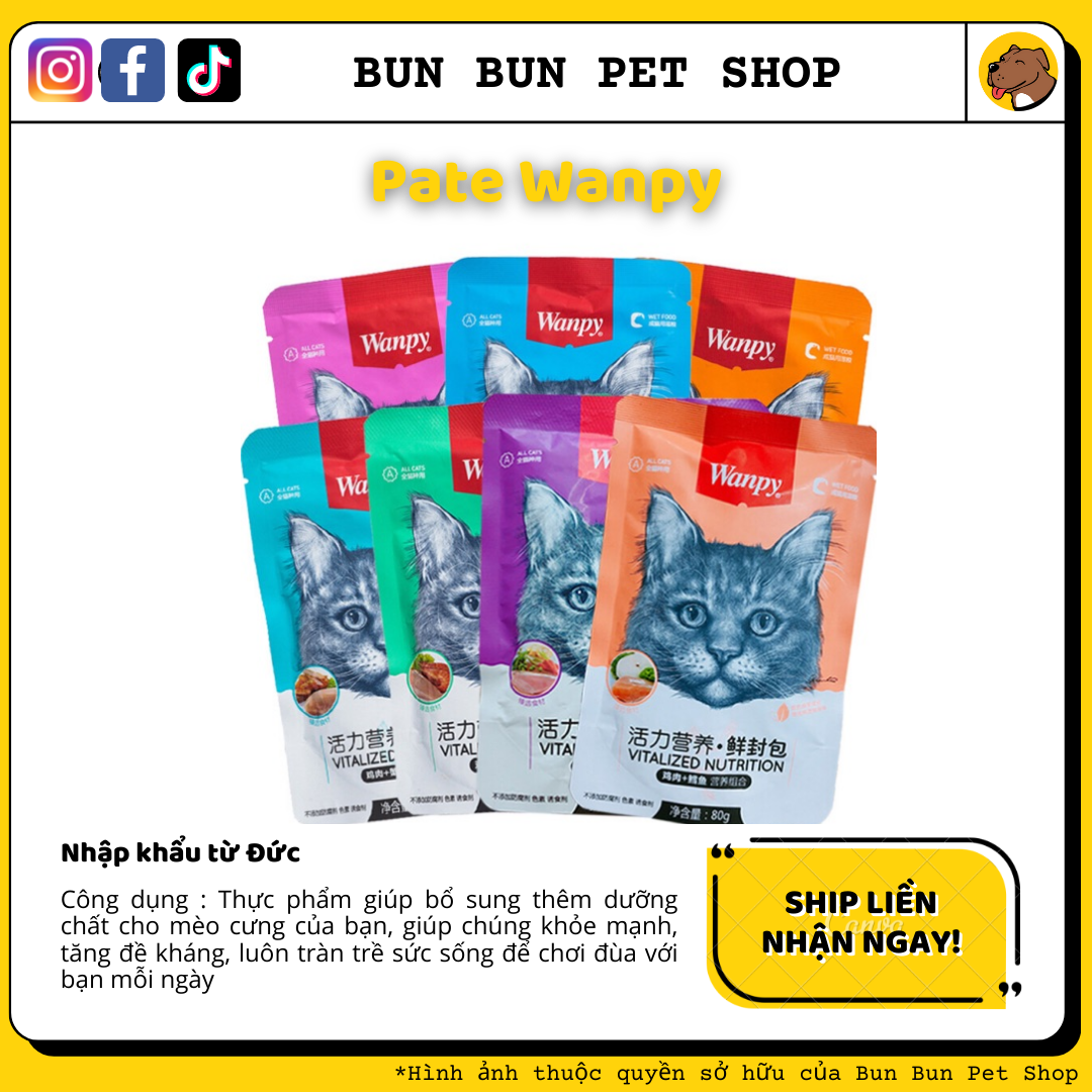 Pate Wanpy 80gr Mix Tổng Hợp 7 vị