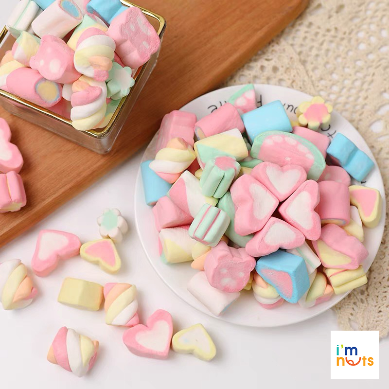Kẹo bông Marshmallow sắc màu hương vị tuổi thơ - Ăn vặt ImNuts