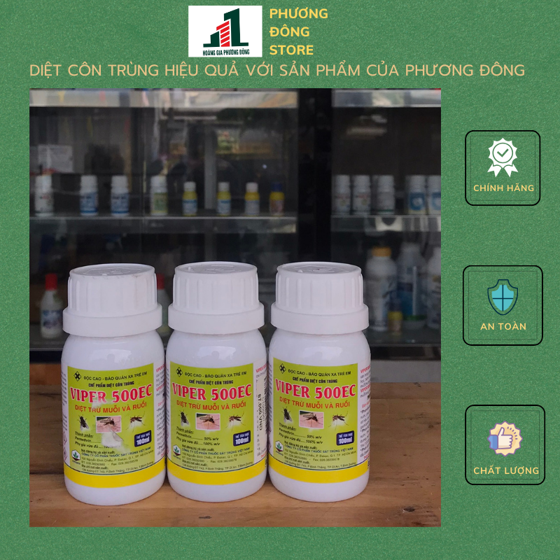 Thuốc diệt muỗi ruồi côn trùng Viper 50EC (Chai 100ml)