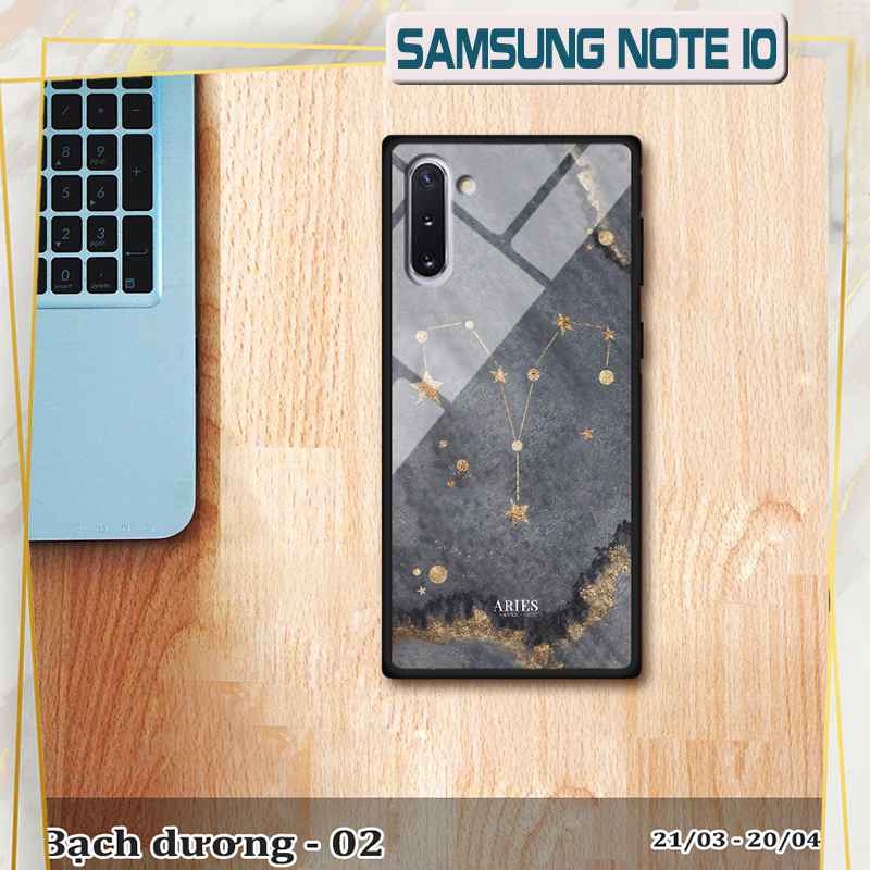 Ốp kính SAMSUNG NOTE 10 in cung hoàng đạo