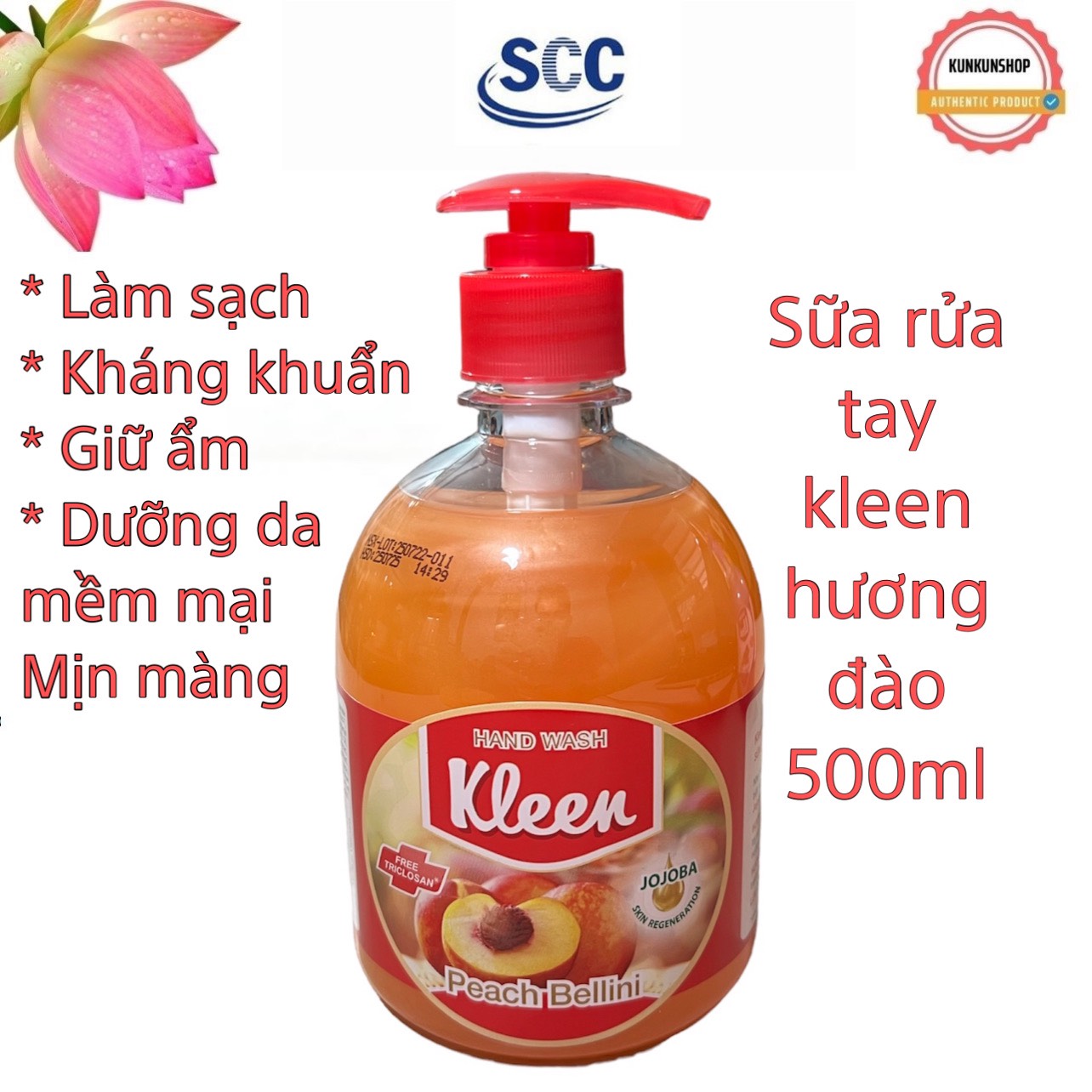 Sữa rữa tay Kleen 500ml