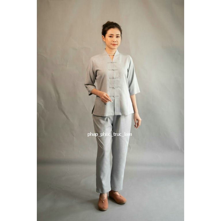 [HCM]Đồ lam đồ đi chùa đồ phật tử chất linen đài loan