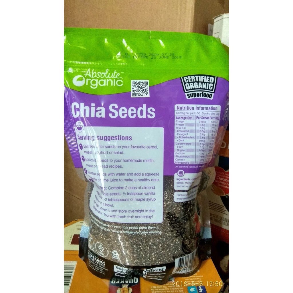 Hạt chia tím của Úc nhập khẩu 1Kg