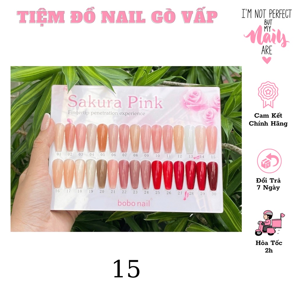 Sơn Móng Thạch Bobo Set 30 ( Mã màu 1 - 15 )