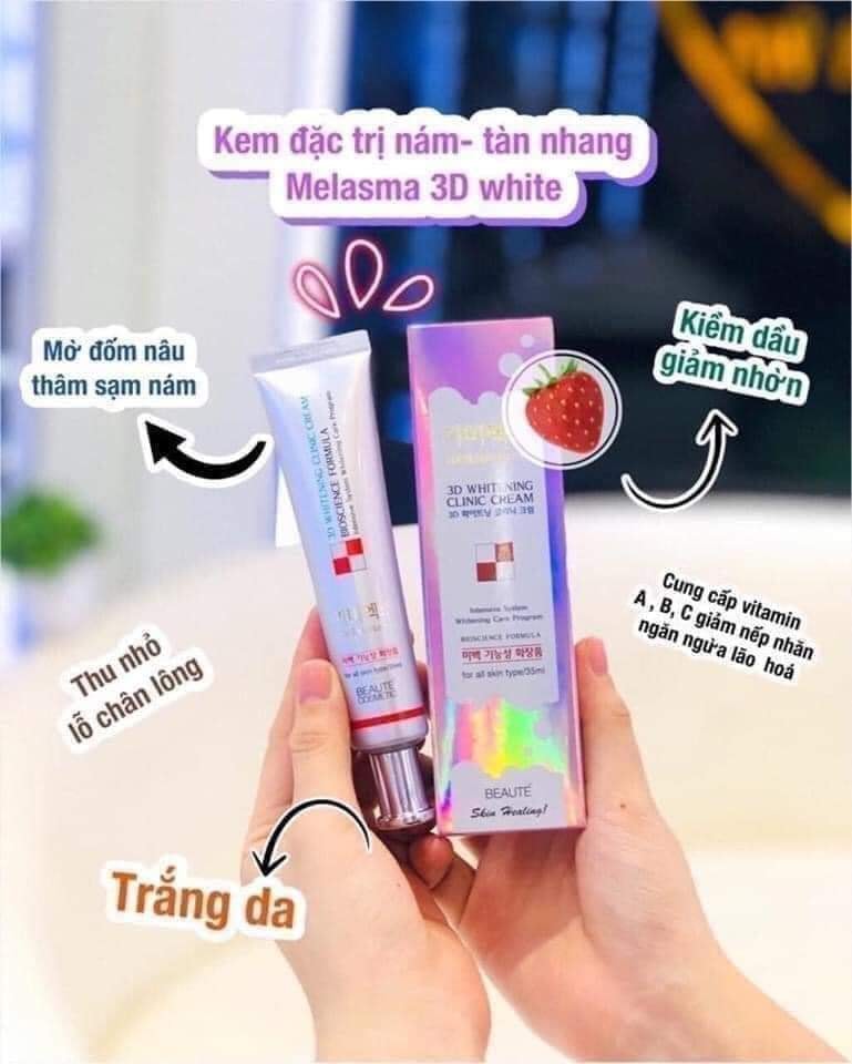 Kem tr.ị nám 3D Melasma - 3W Clinic hàn quốc