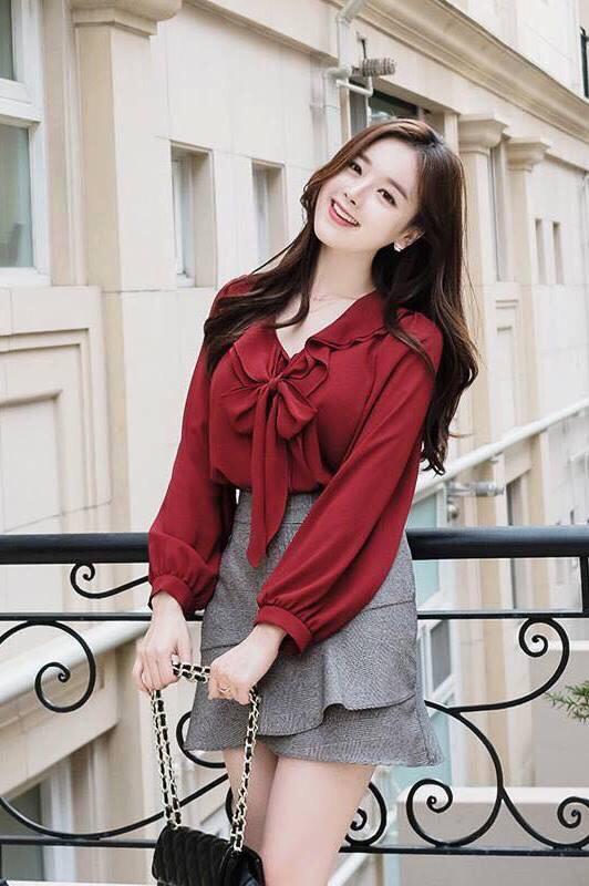 [HCM]Áo Sơ Mi Thắt Nơ